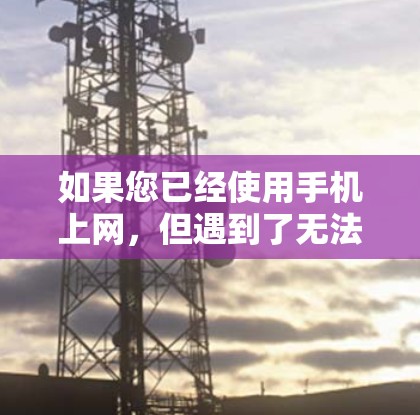 如果您已经使用手机上网，但遇到了无法访问外部网络的问题，可以考虑以下方法