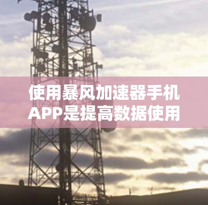 使用暴风加速器手机APP是提高数据使用效率的高效工具，但使用过程中需要注意以下几点