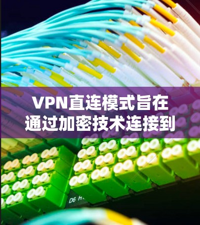VPN直连模式旨在通过加密技术连接到目标网站的服务器，使用户轻松访问任何外网资源，同时保护数据不被攻击。以下是对该模式的详细分析