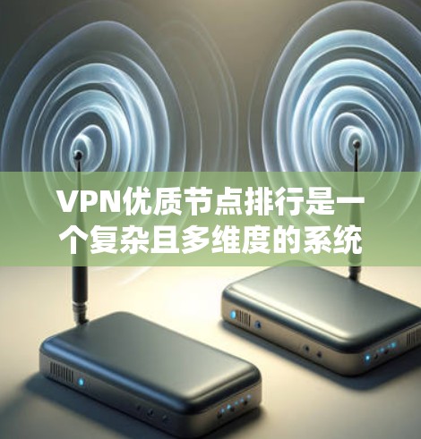 VPN优质节点排行是一个复杂且多维度的系统,需要综合考虑多个因素来评估和推荐。以下是一个系统化的指南,帮助您根据不同的需求和目标选择适合的VPN服务 VPN优质节点排行是一个复杂且多维度的系统,需要综合考虑多个因素来评估和推荐。以下是一个系统化的指南,帮助您根据不同的需求和目标选择适合的VPN服务