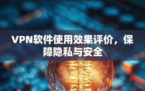 VPN软件使用效果评价，保障隐私与安全